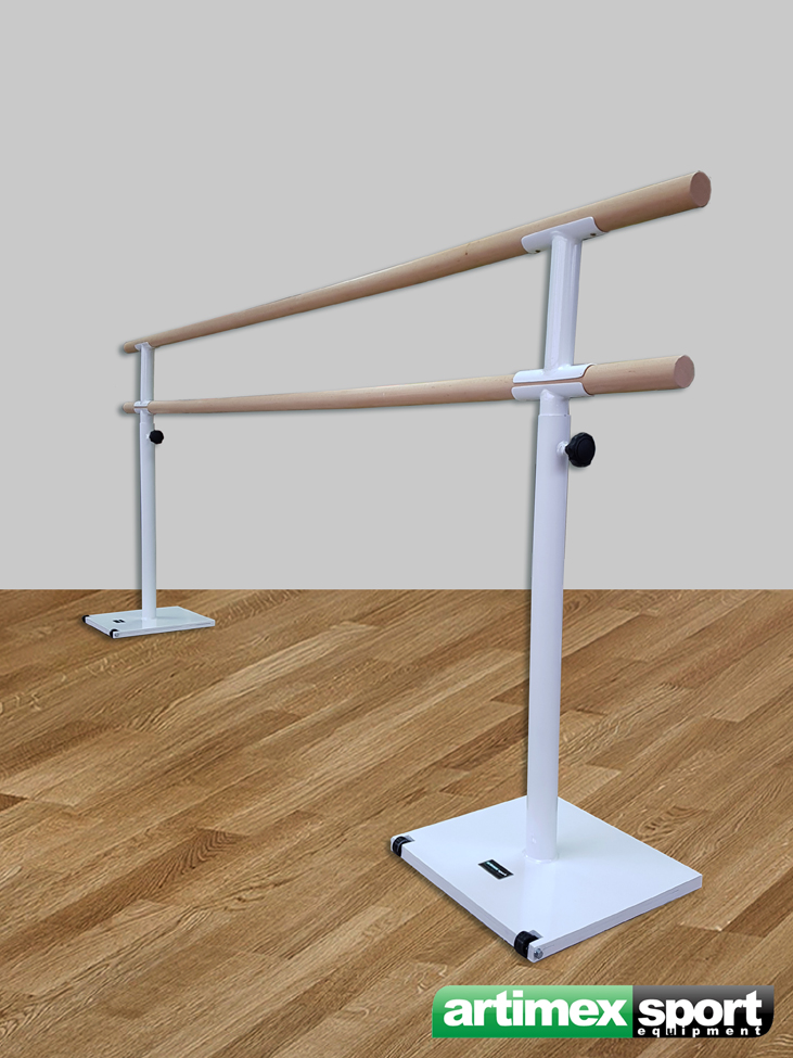 Gymax 4' Portable Double Freestanding Ballet Barre Stretch Dance
